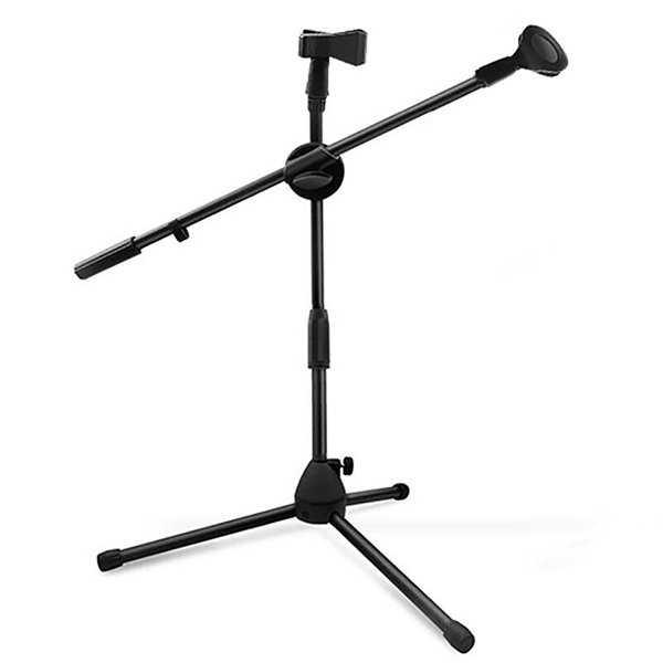 5 Core Dual Tripod Mic Stand with 2 Dynamic Mic, 2 Mic Clip, 2 XLR